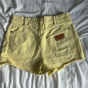 Yellow Wrangler x Billabong Shorts- size 27
